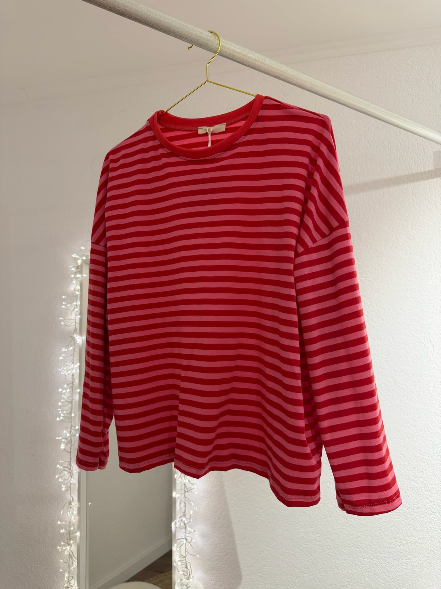 Gestreiftes Langarmshirt versch. Farben