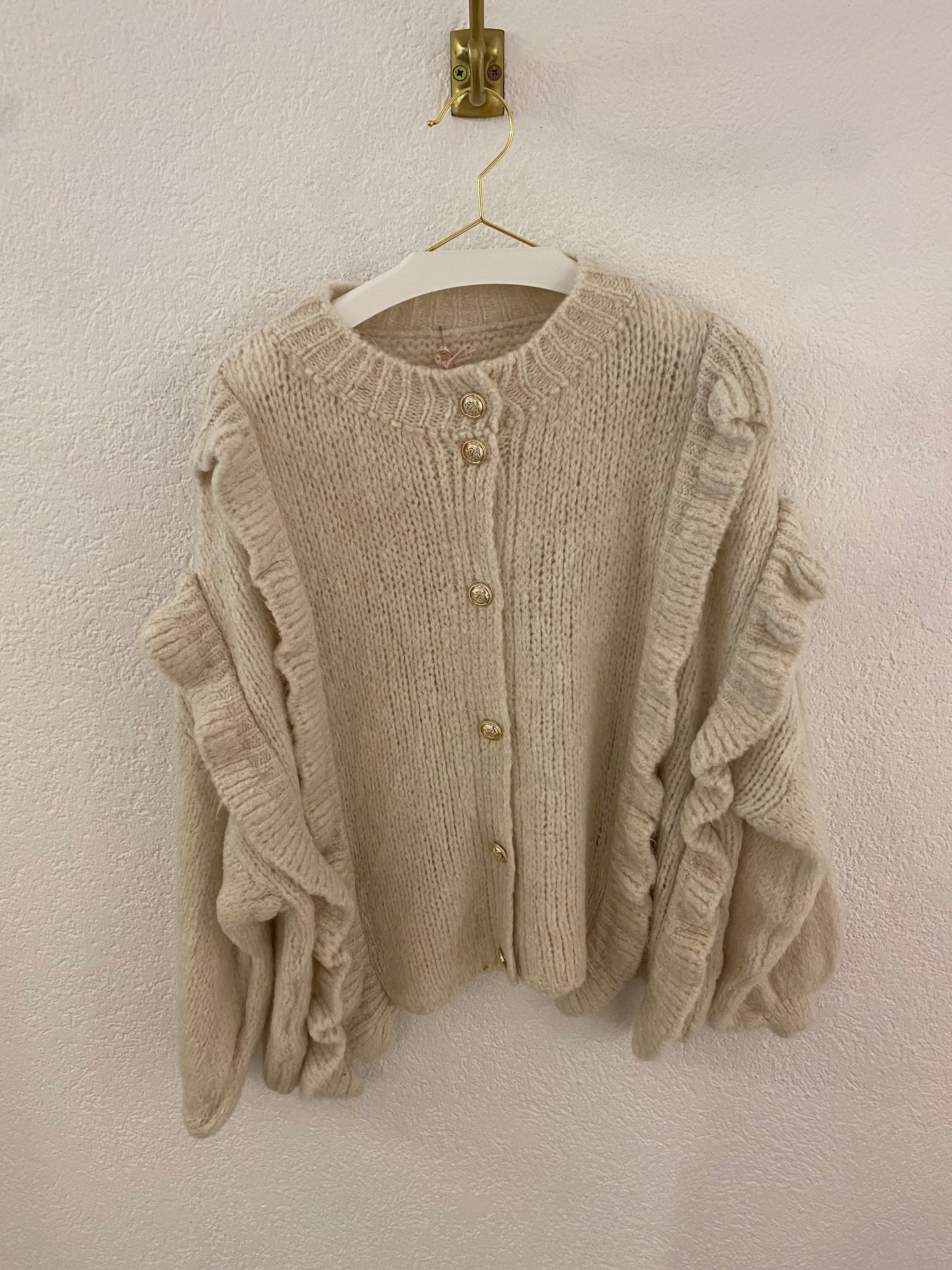 Rüschen Cardigan versch. Farben