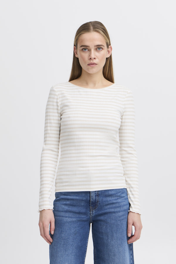 Gestreiftes Langarmshirt