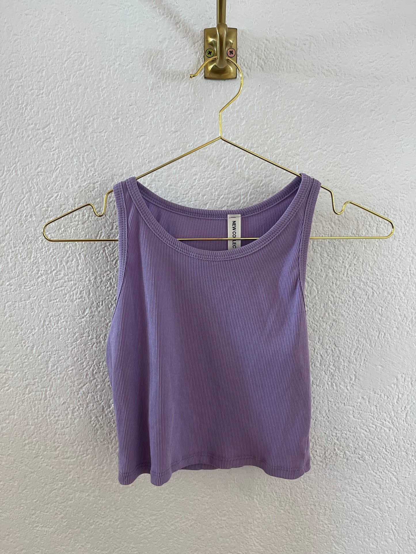 Geripptes cropped Top versch. Farben