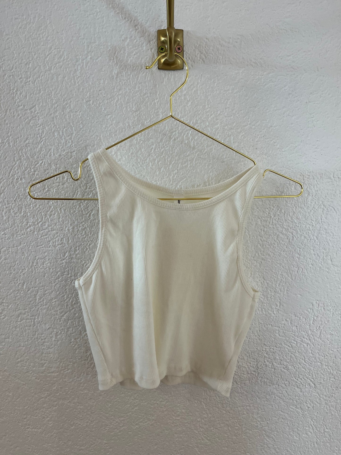 Geripptes cropped Top versch. Farben