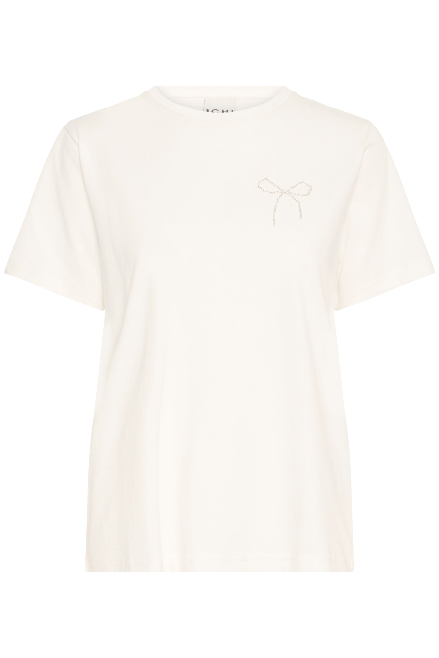 T-Shirt mit Perlenschleife