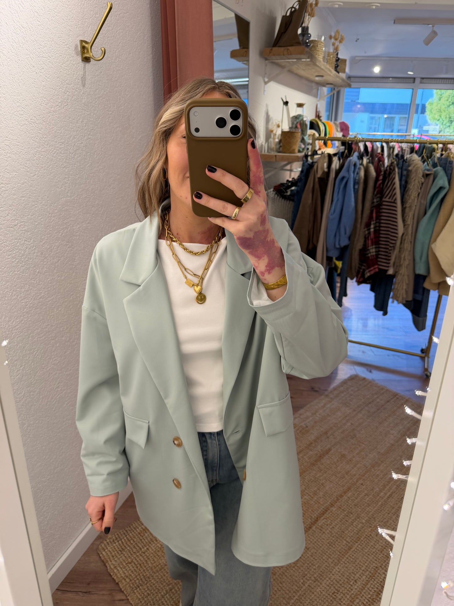 Dünner oversized Blazer versch. Farben