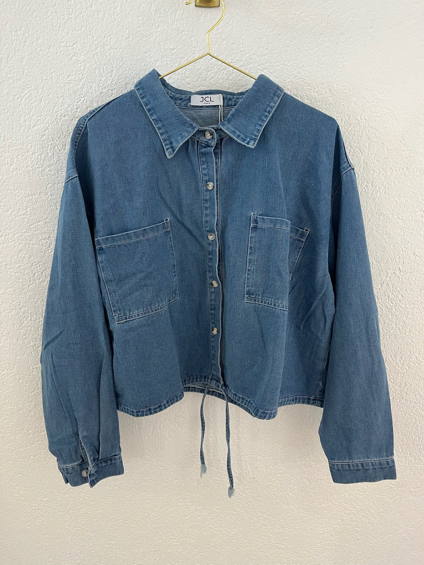 Jeansjacke mit Band