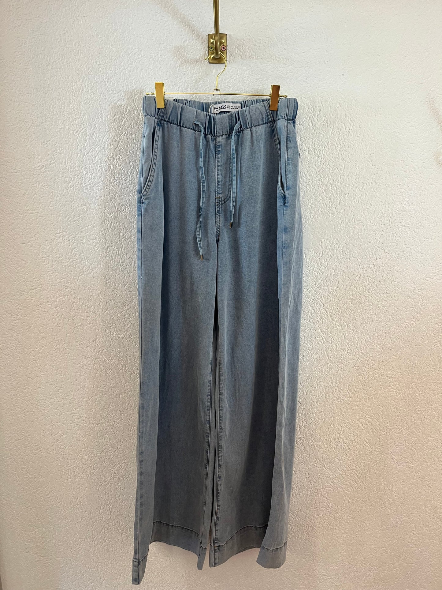Wide Leg Silky Denim