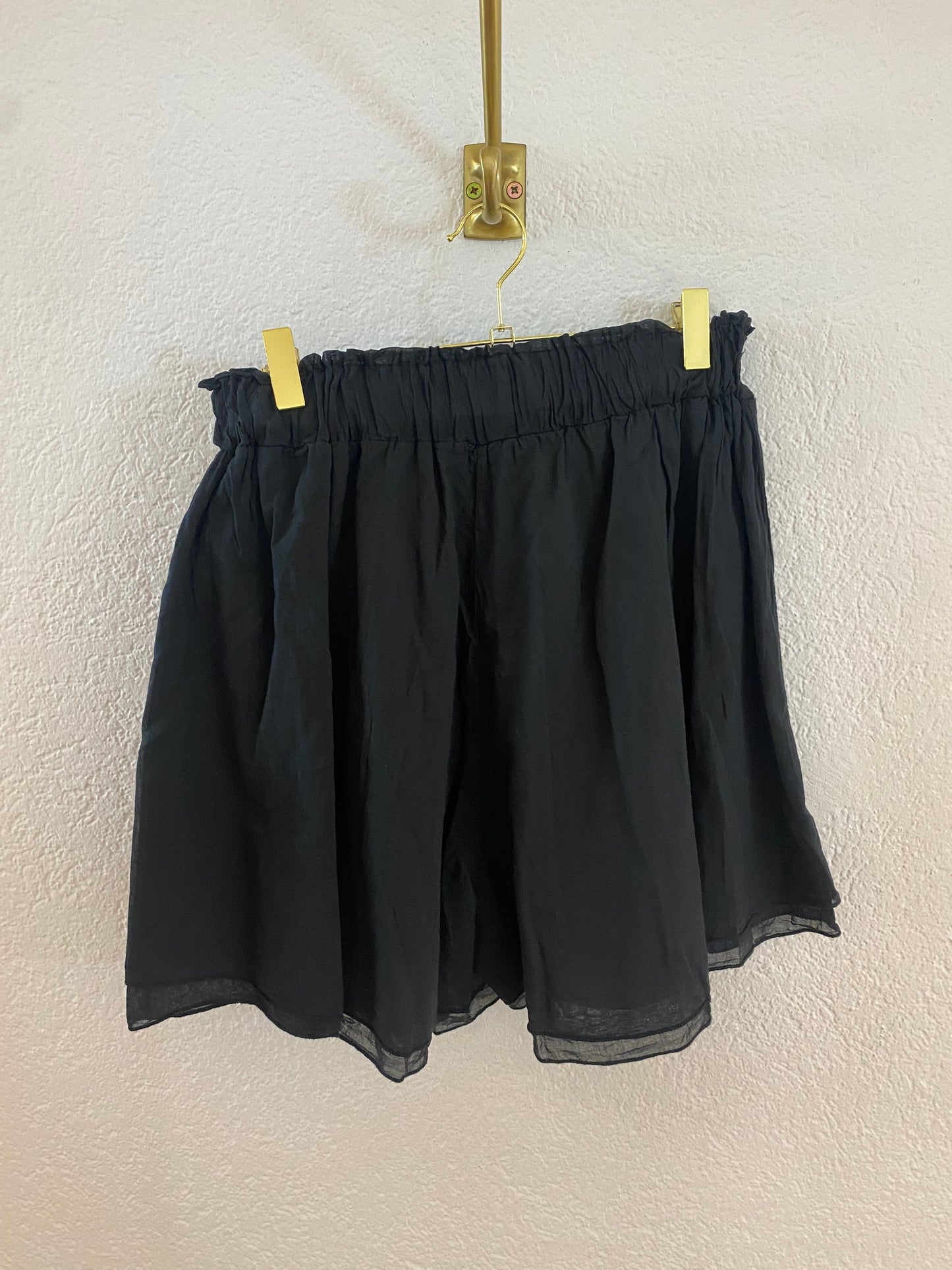 Dünne Stoff Shorts mit Gummibund
