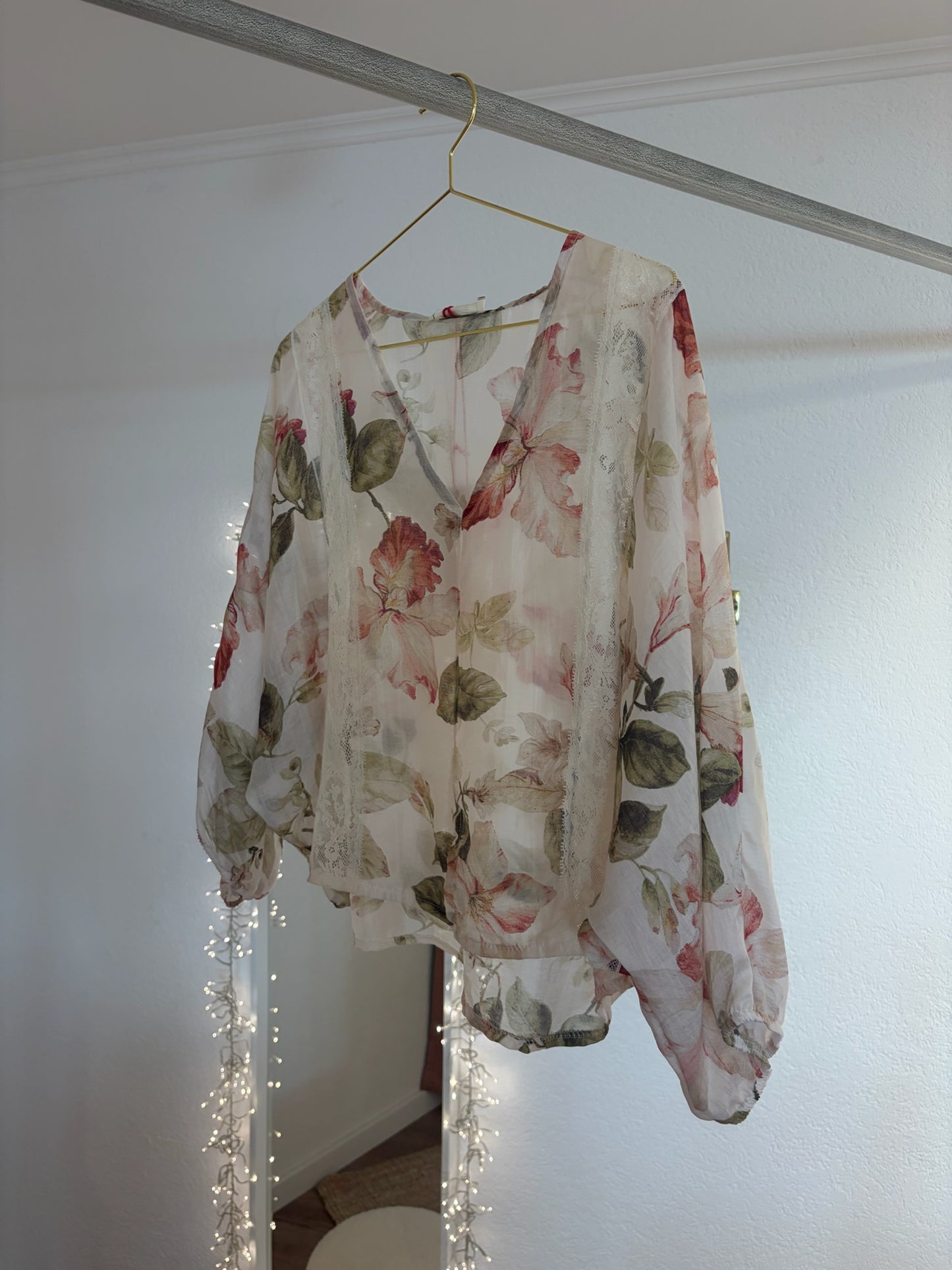 Bluse mit Blumen