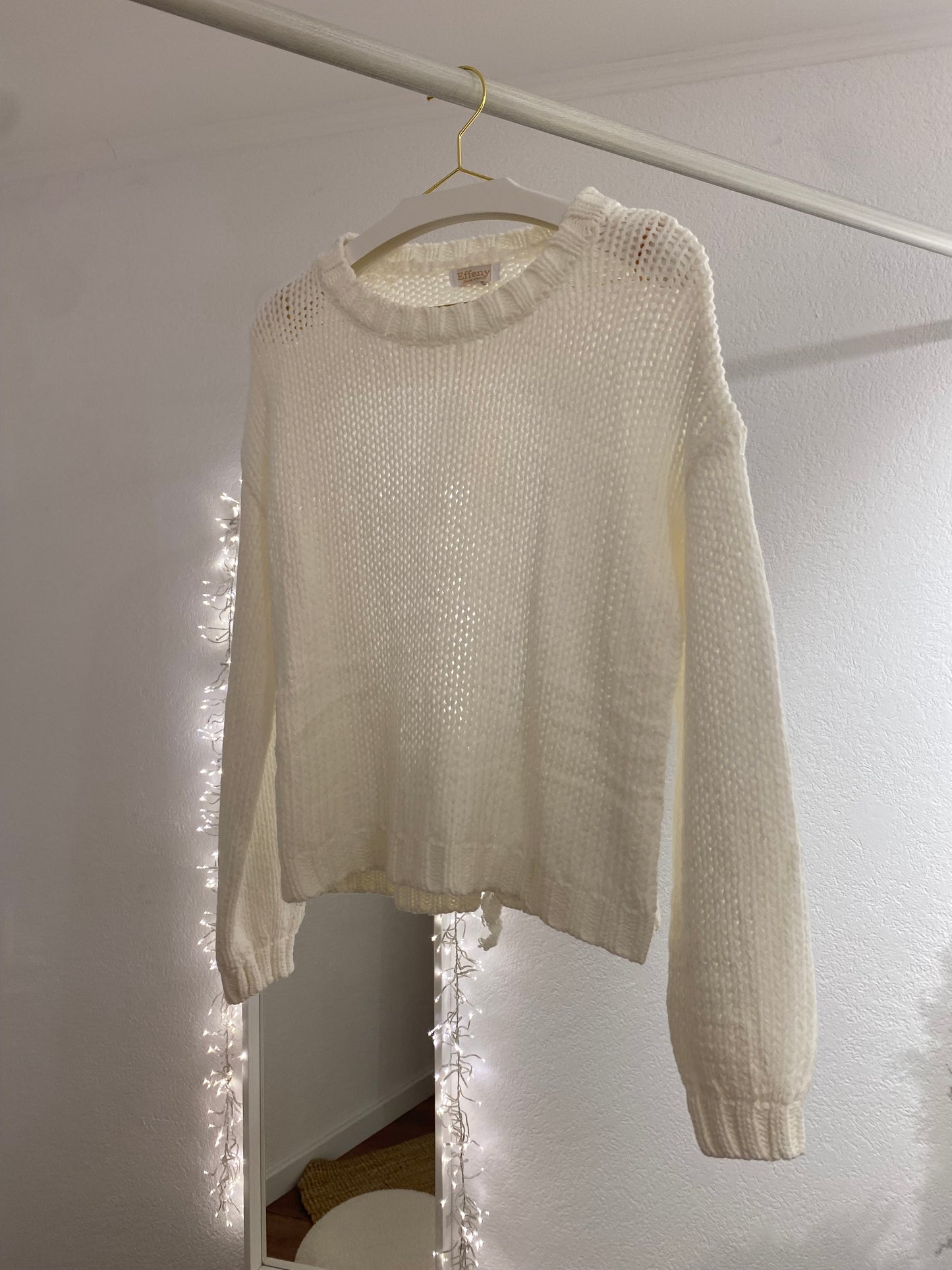 Strickpullover mit offenem Rückendetail