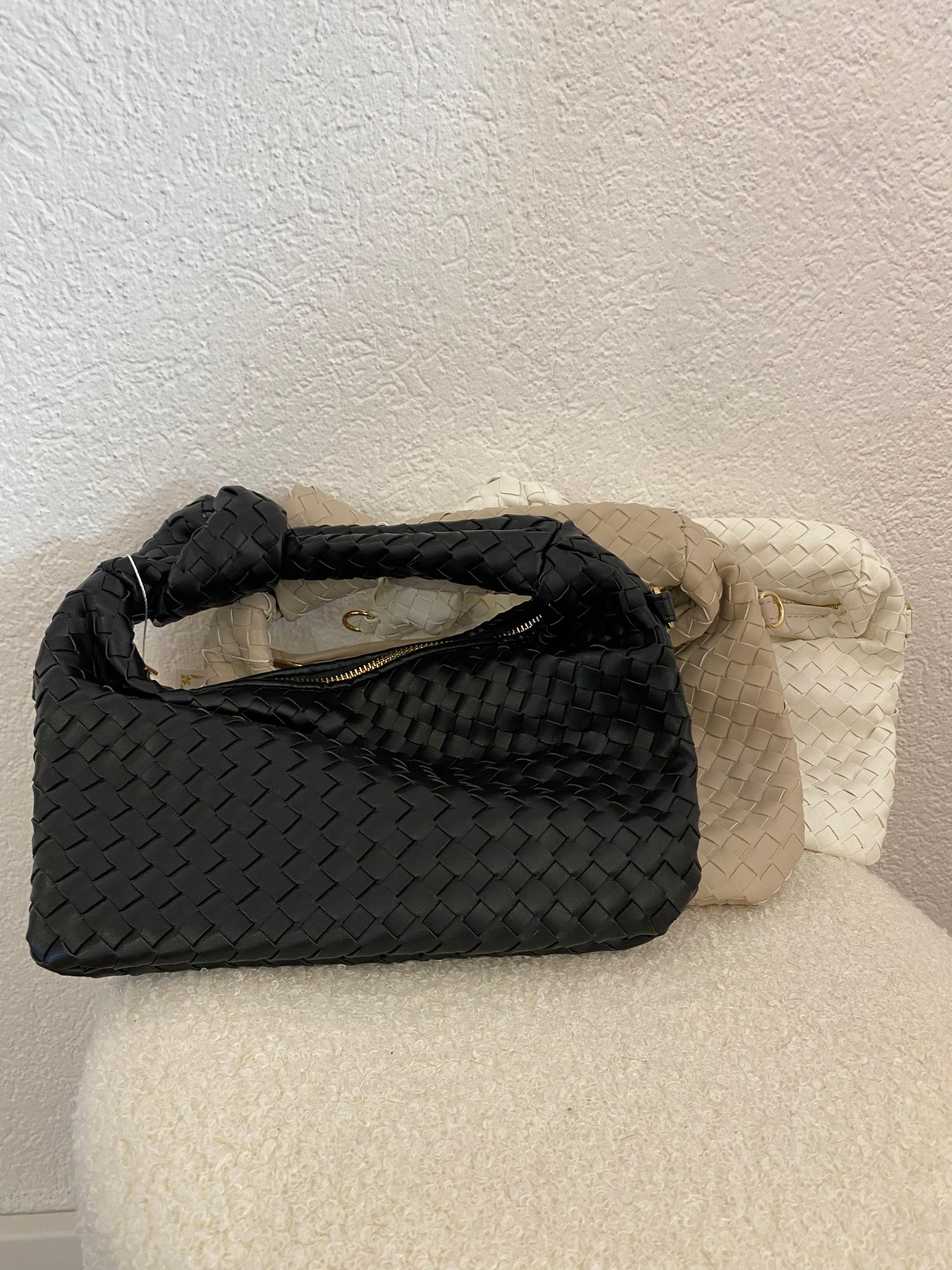 Geflochtene Tasche klein versch. Farben