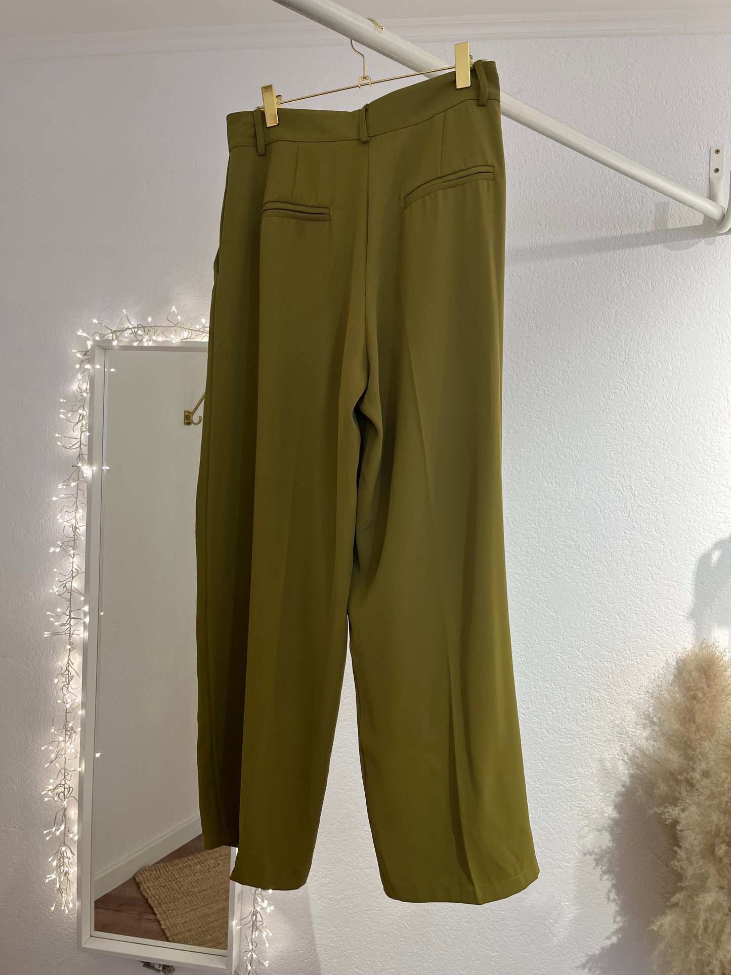 Bundfaltenhose Khaki