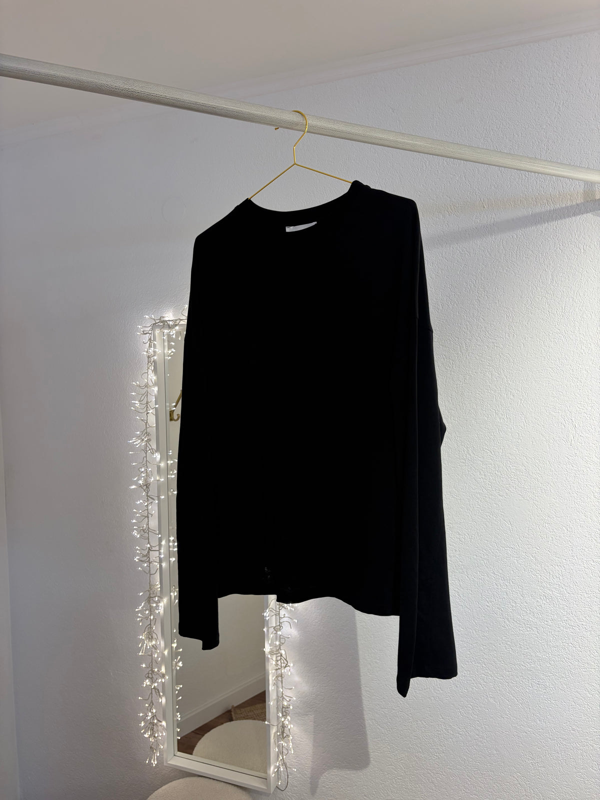 Oversized Longsleeve mit Rückennaht versch. Farben