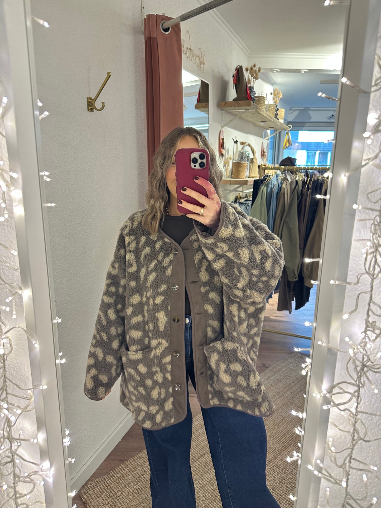 Oversized Leo Teddyjacke