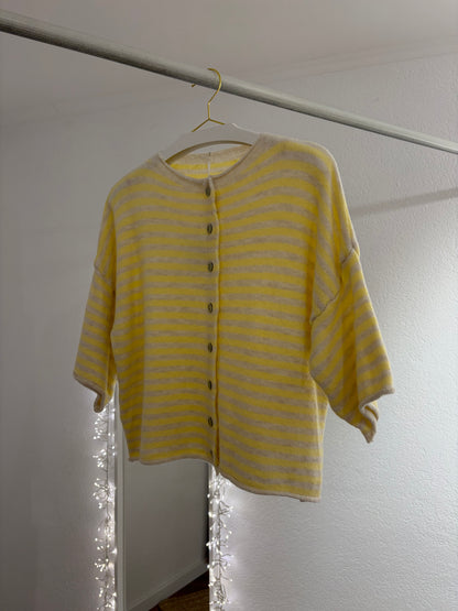 Strickshirt gestreift in versch. Farben