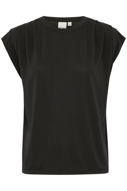 T-Shirt mit gerafften Ärmeln