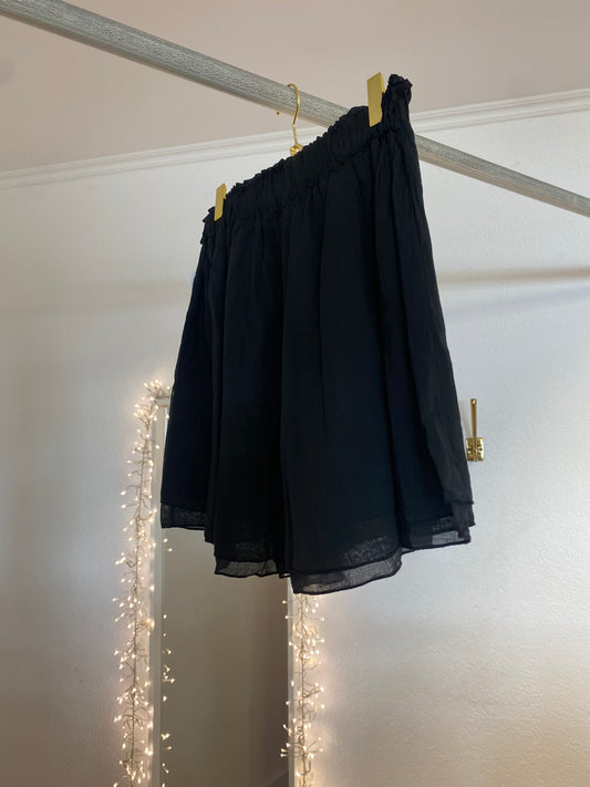 Dünne Stoff Shorts mit Gummibund