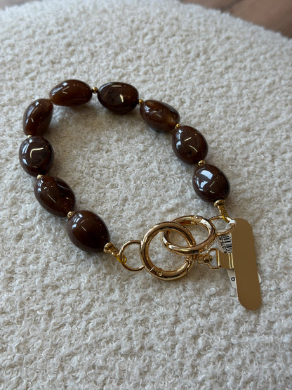 Handykette mit Perlen kurz
