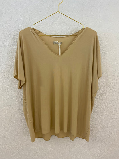 Basic T-Shirt mit V-Ausschnitt