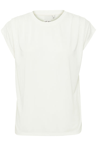 T-Shirt mit gerafften Ärmeln