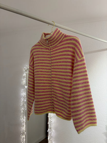 Flauschige Zipperjacke