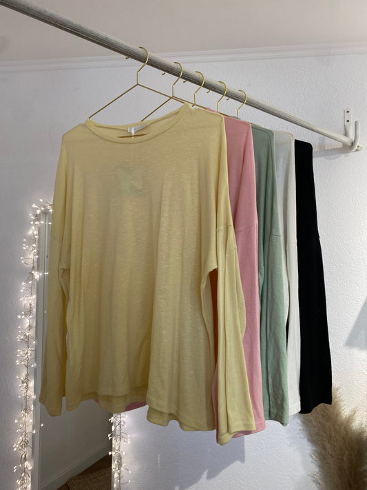 Dünne Strick Langarm Shirts