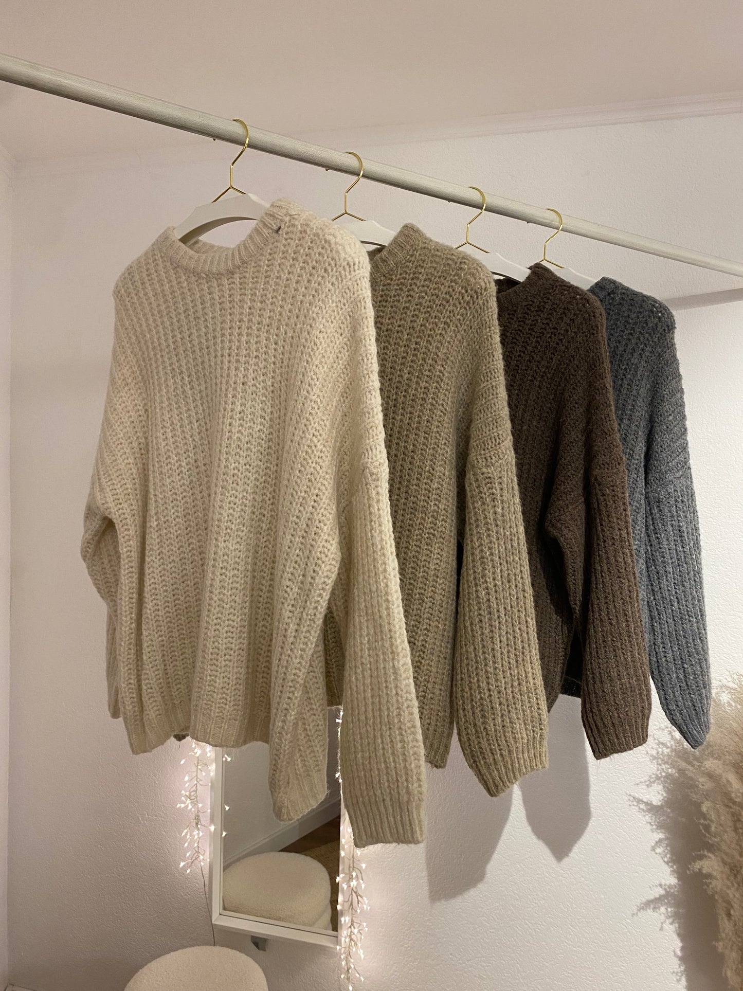 Grob gestrickter Strickpulli