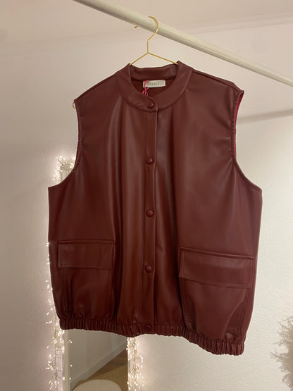 Kunstlederweste versch. Farben