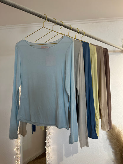 Weiches Langarm Shirt versch. Farben