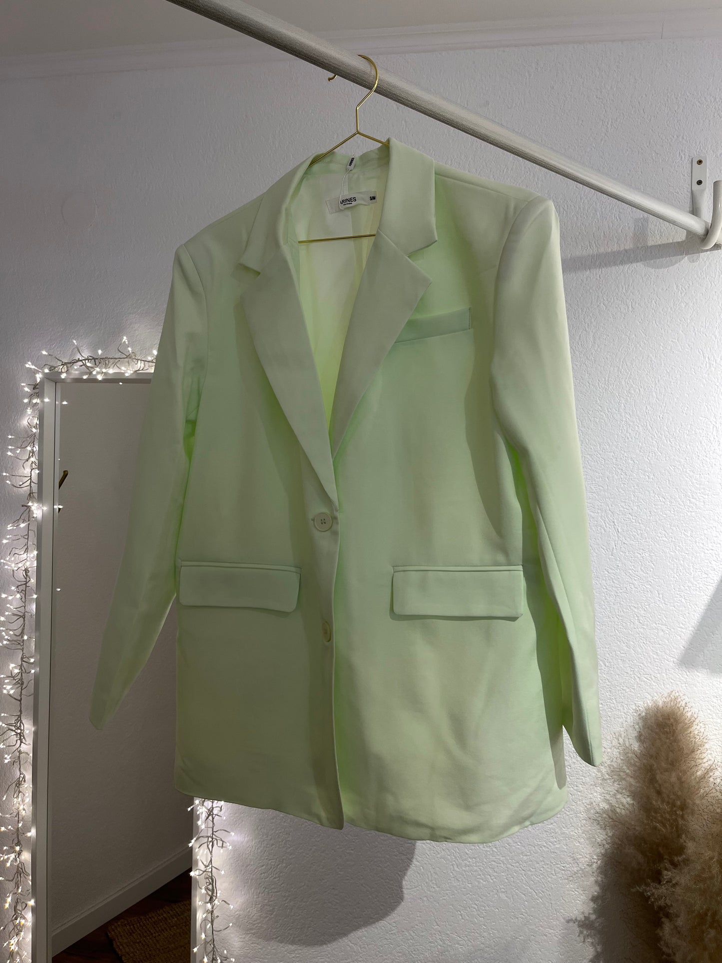 Oversized Blazer Neon grün