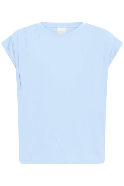 T-Shirt mit gerafften Ärmeln