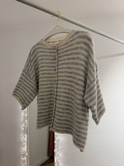 Strickshirt gestreift in versch. Farben