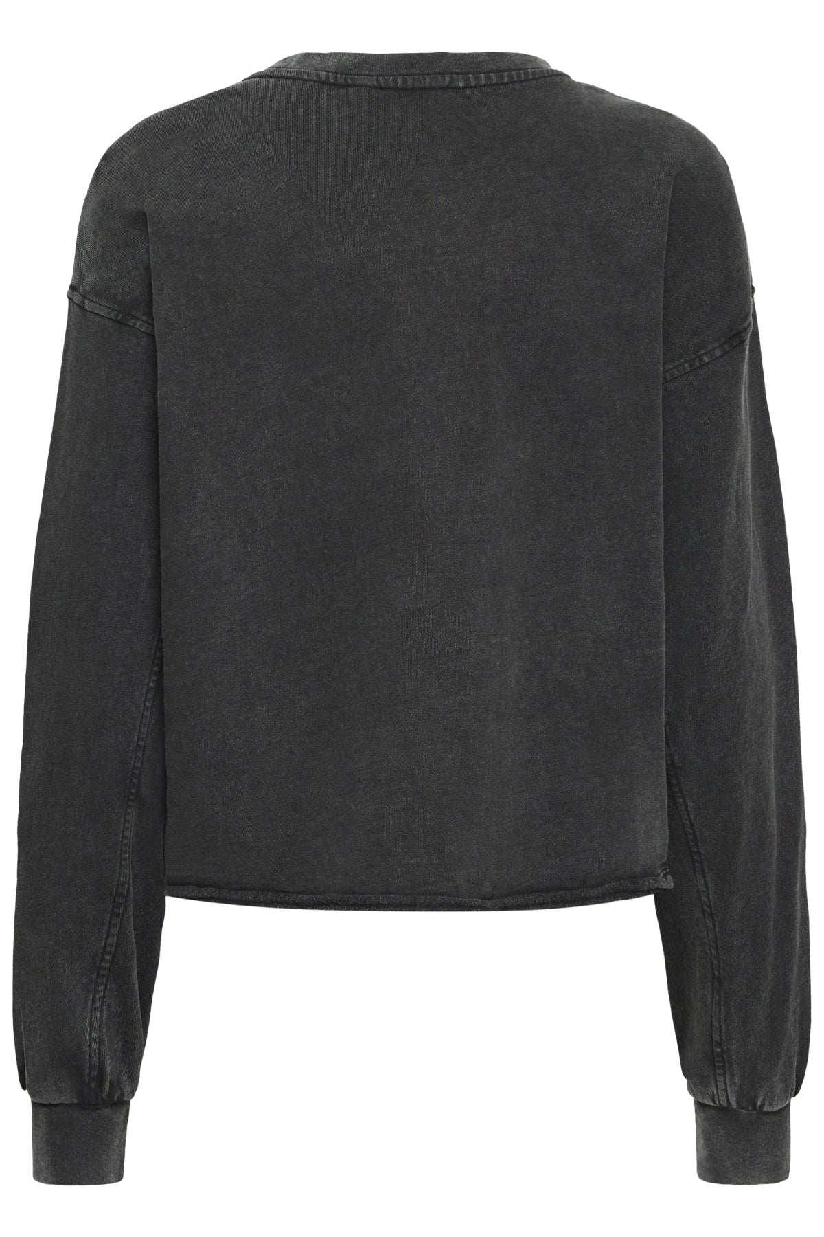 Grauer Sweater mit Glitzer Kragen