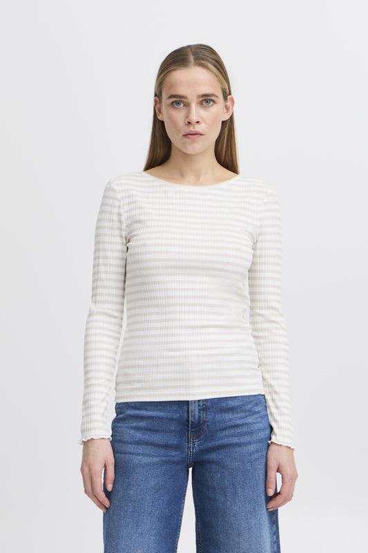 Gestreiftes Langarmshirt