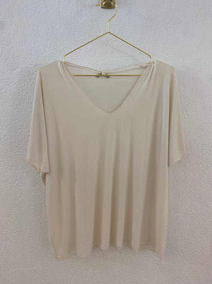 Basic T-Shirt mit V-Ausschnitt