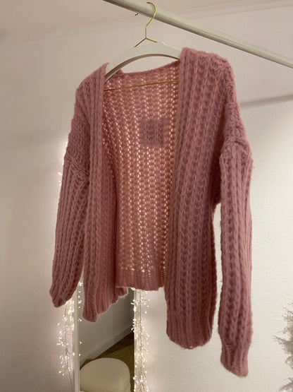 Grob gestrickter Cardigan