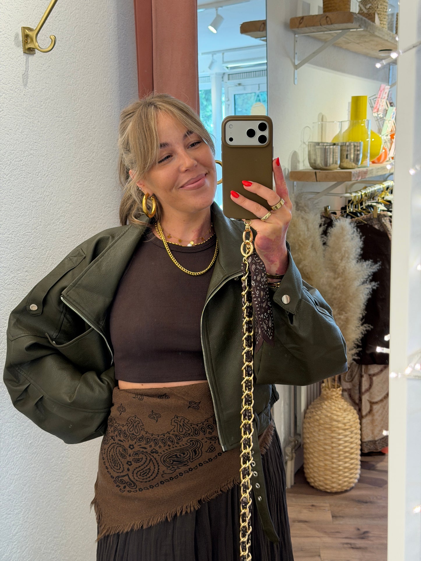 Dreieckstuch mit Paisley Muster versch. Farben