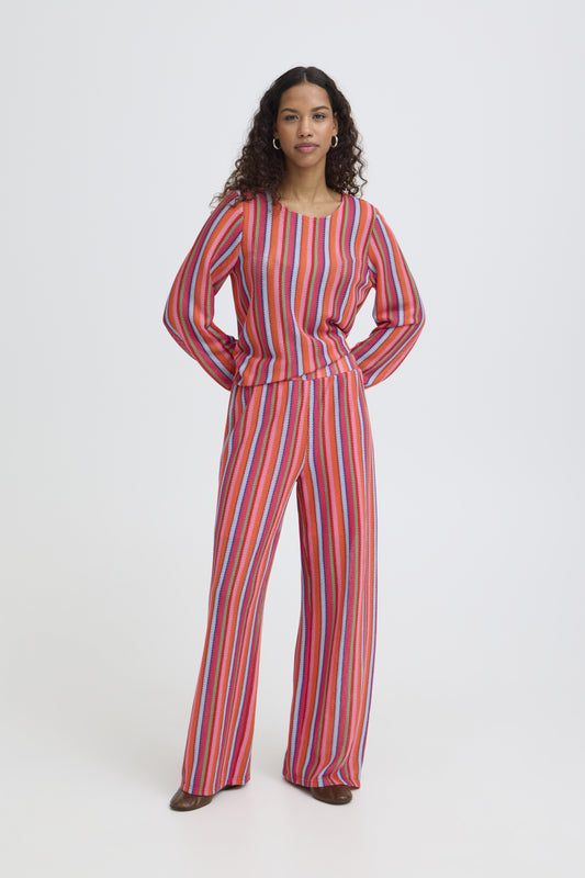 Gestreifte Strickhose