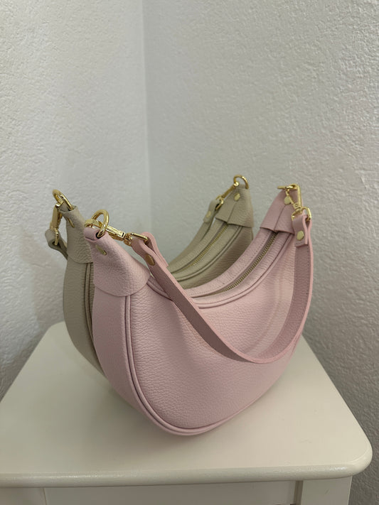 Echtleder Tasche Halbmond versch. Farben