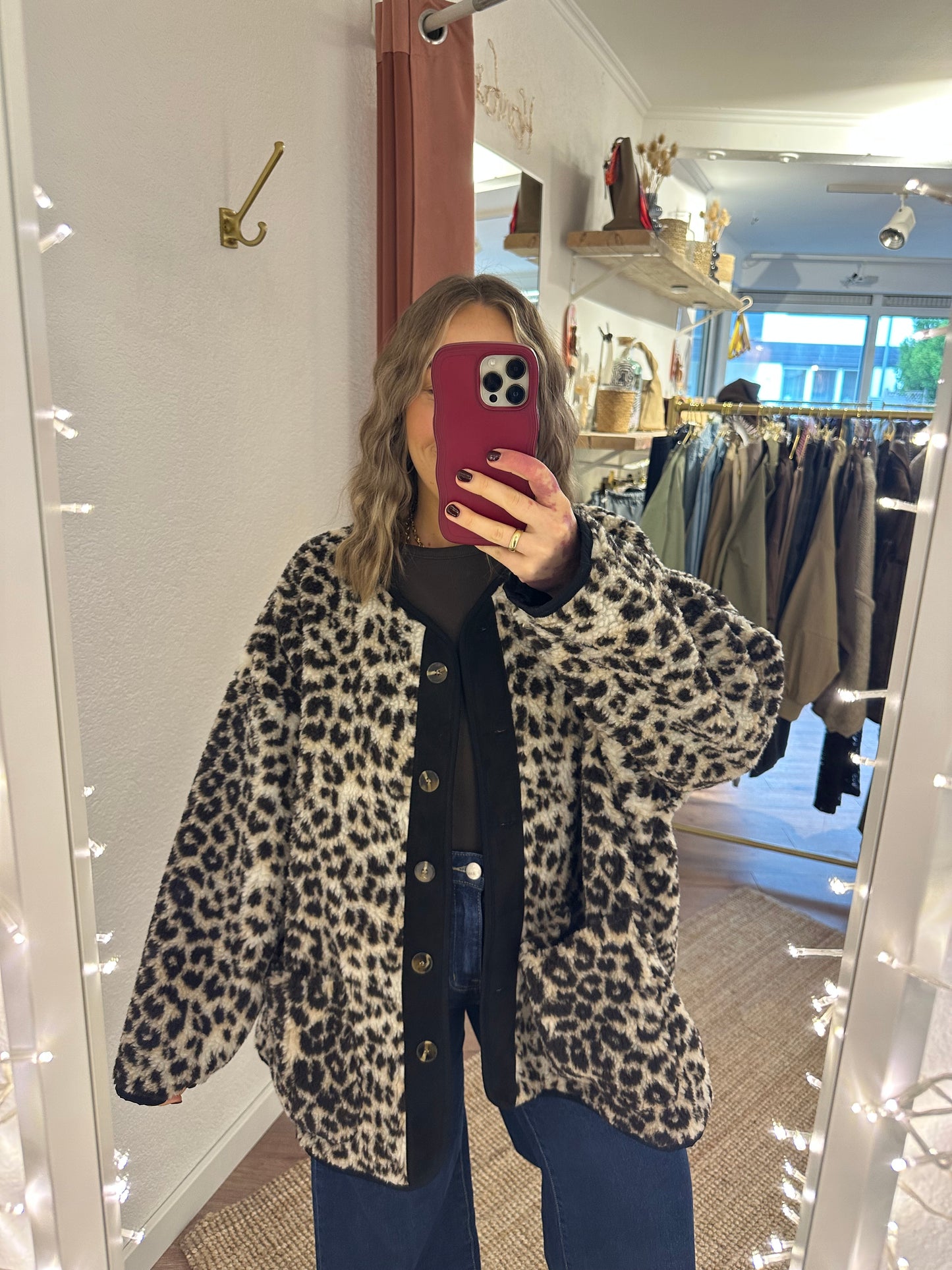 Oversized Leo Teddyjacke
