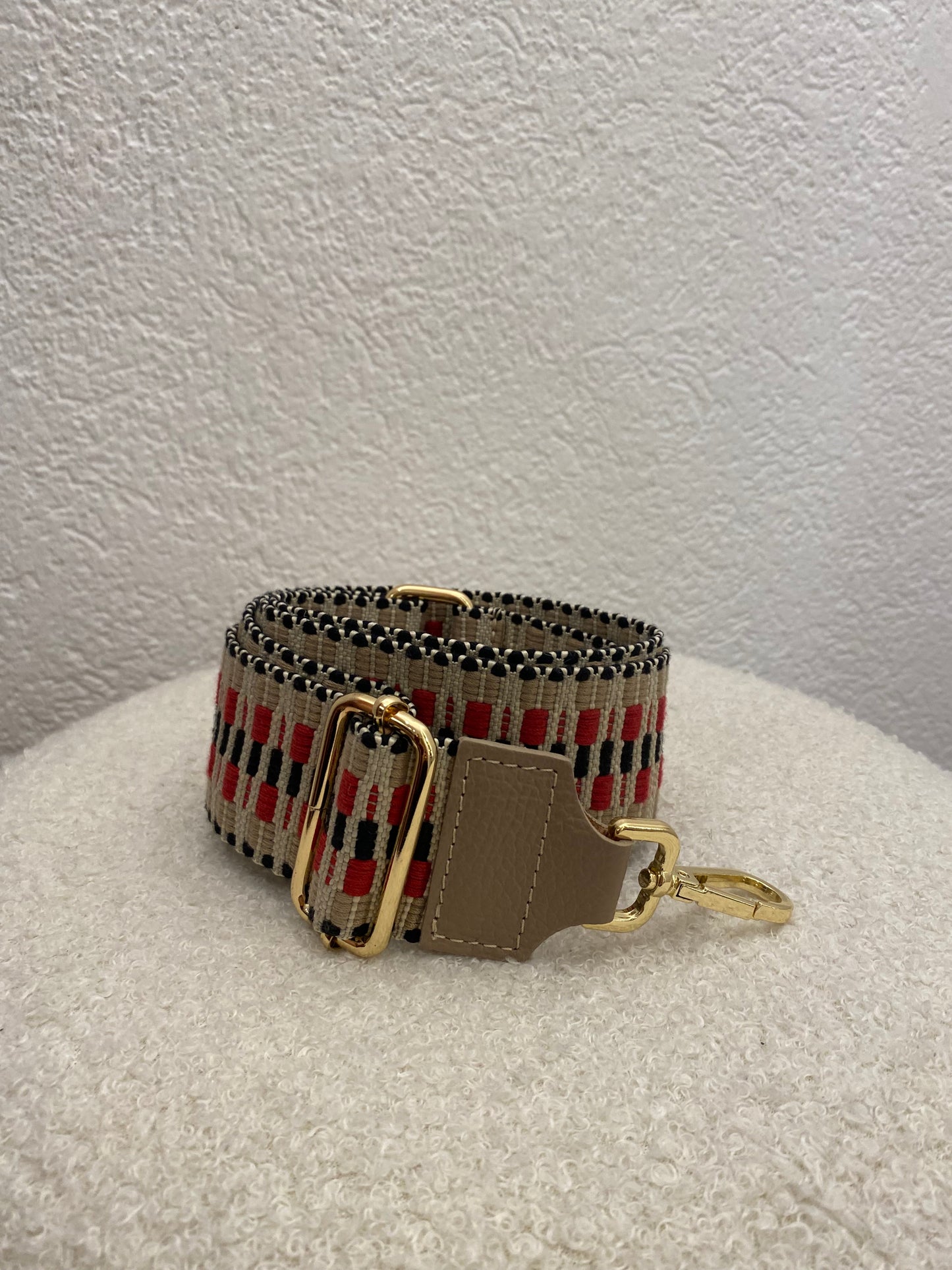 Taschengurt rot schwarz