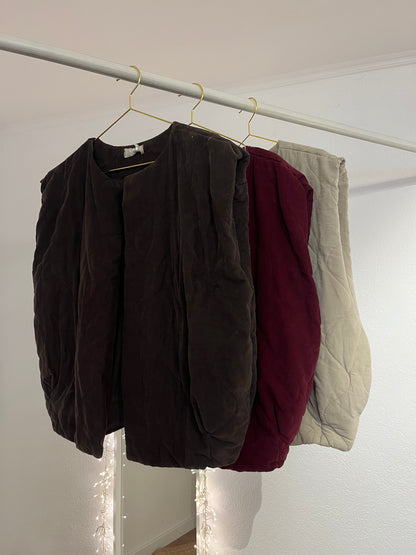 Feine Cordweste versch. Farben