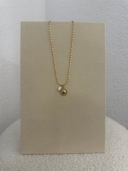 Kette mit Muschel Anhänger und Perle