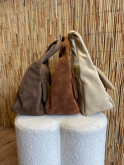 Wildledertasche in versch. Farben