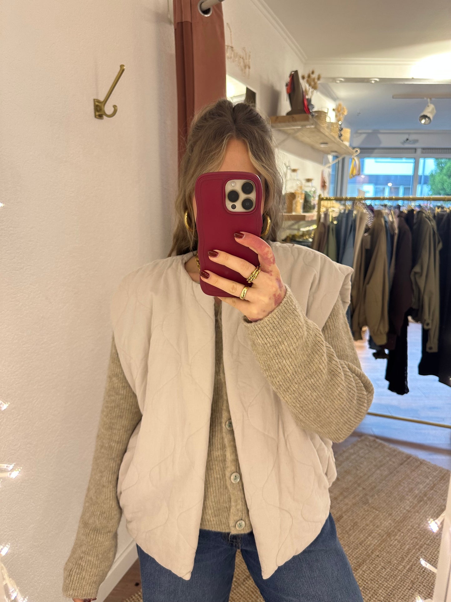 Feine Cordweste versch. Farben