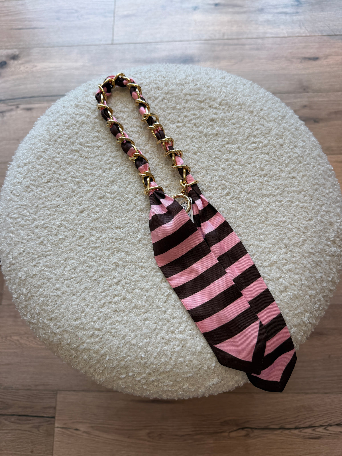 Handykette mit Bandana-Tuch vergoldet kurz