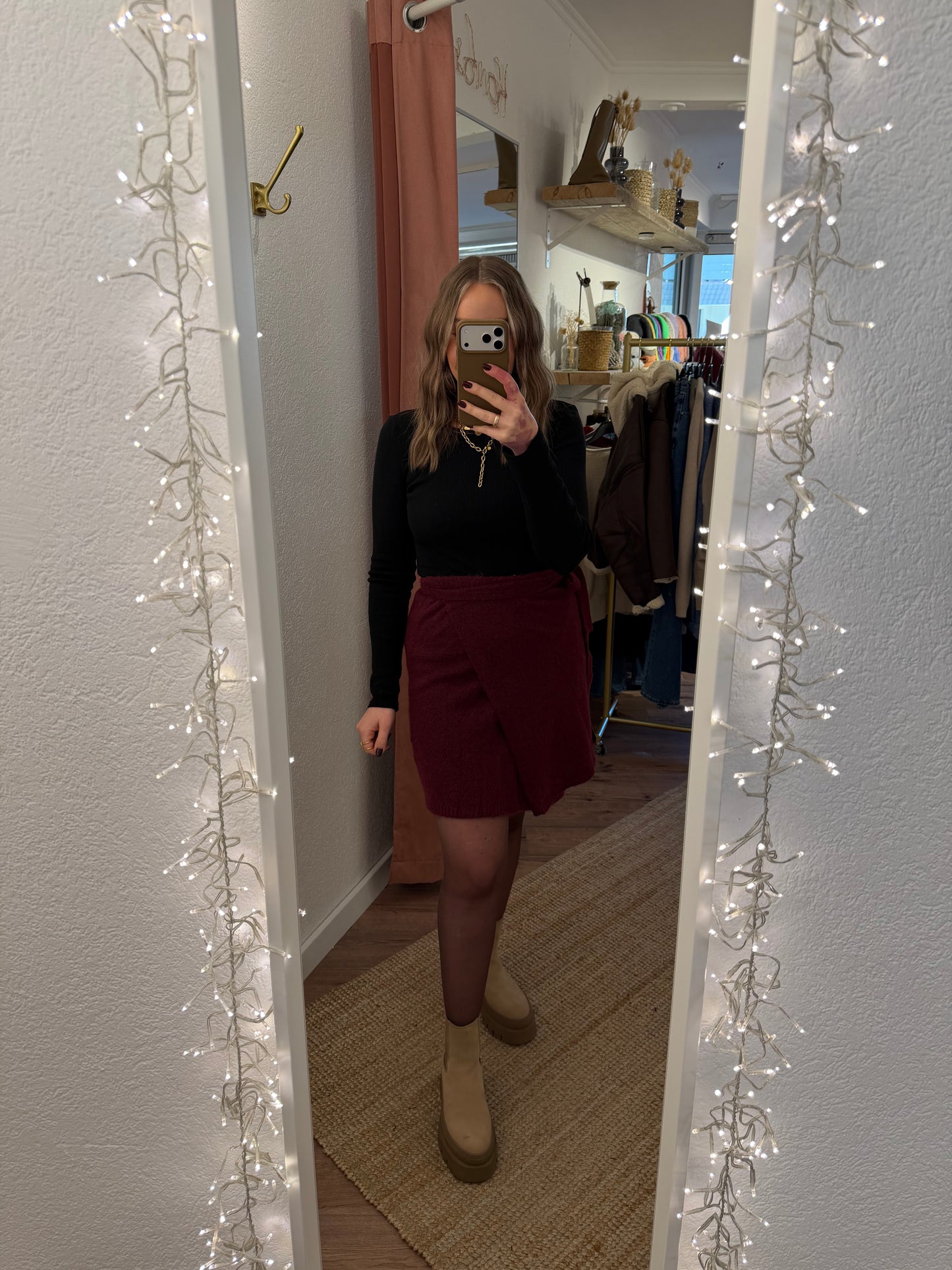 Weicher Wickelrock versch. Farben