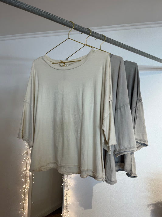 T-Shirt mit aufgesetzter Naht