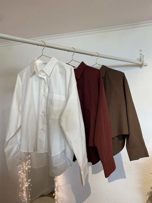 Oversized Hemd in versch. Farben