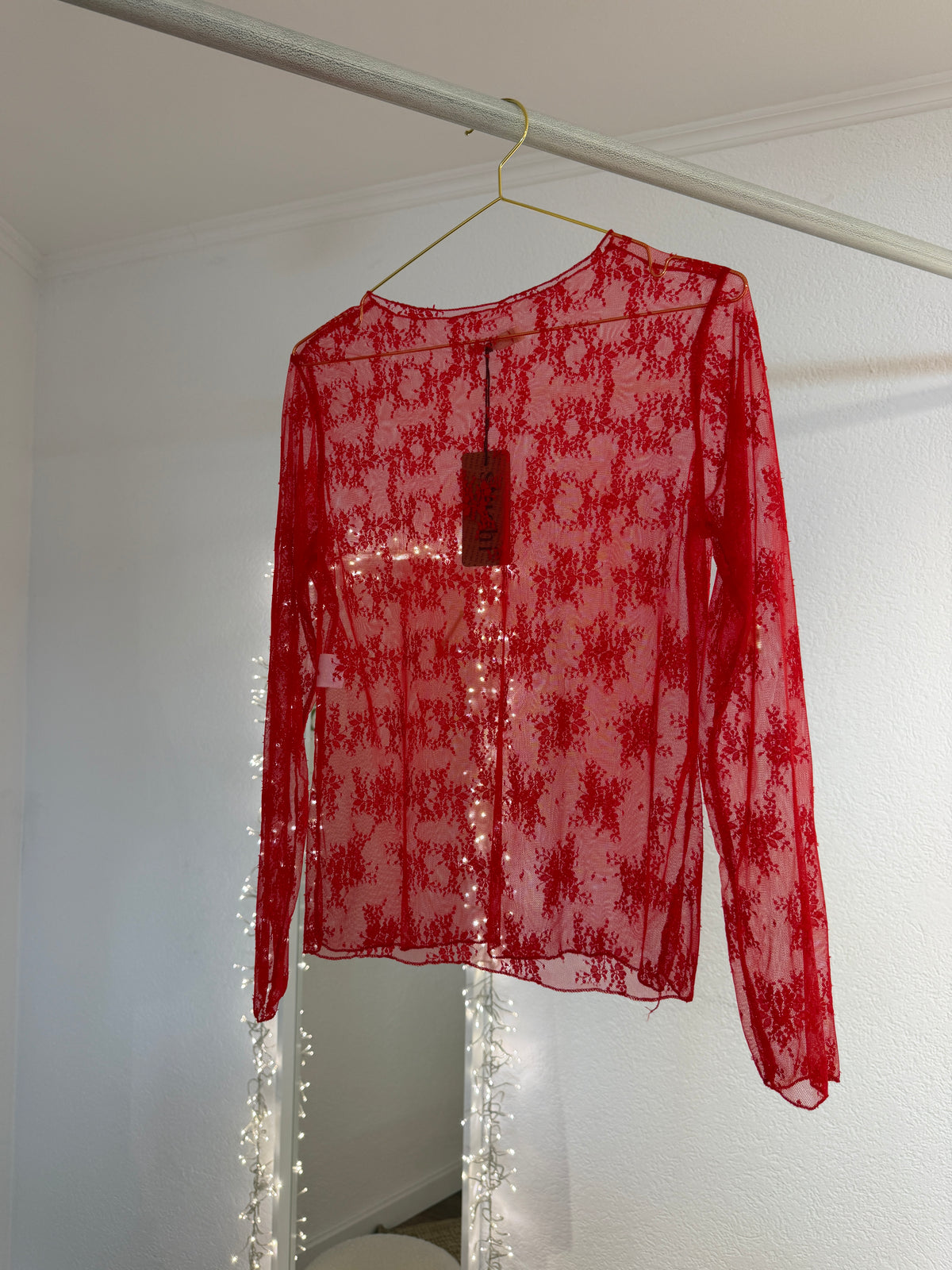 Transparente Spitzenshirts versch. Farben