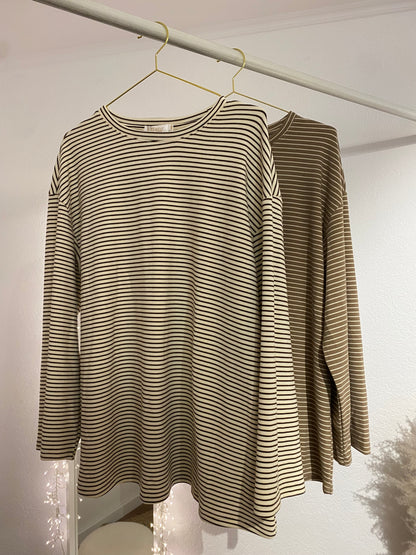 Weiches gestreiftes Sweatshirt