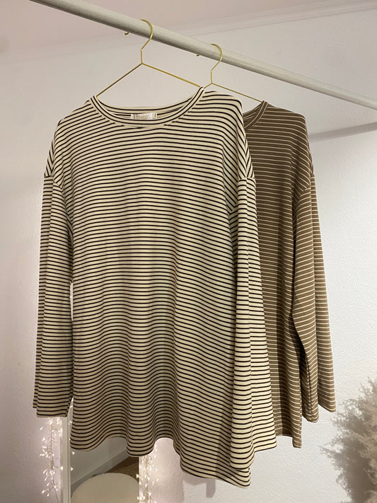 Weiches gestreiftes Sweatshirt